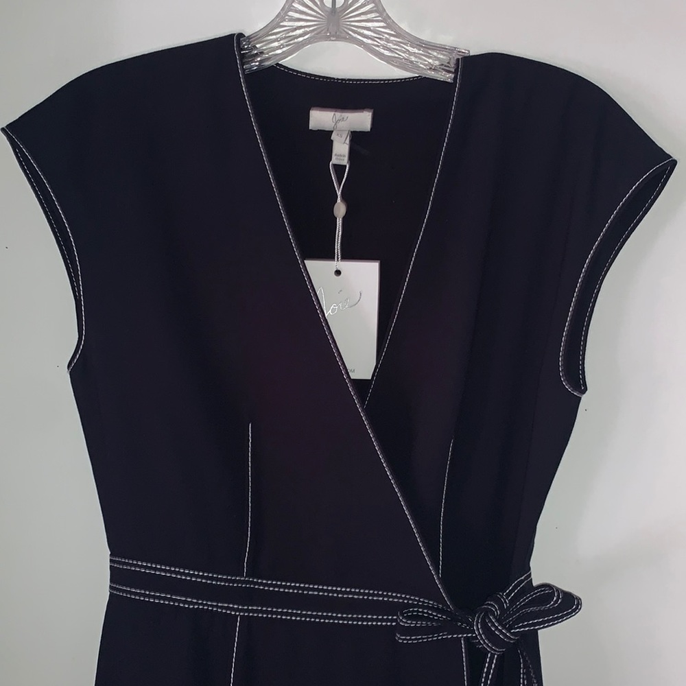 Dark Blue with white dress